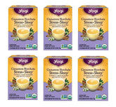 Yogi Cinnamon Horchata packaging on shelf highlighting organic sleep tea