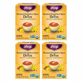 Yogi Tea Roasted Dandelion Spice DeTox tea bags ready to brew for a soothing ritual.