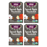 Yogi Tea Spiced Apple Chamomile cup with calming aroma for cozy evenings.