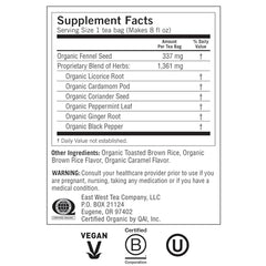 Yogi Tea Stomach Ease fennel-licorice blend with earthy aroma