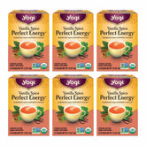 Yogi Vanilla Spice Perfect Energy Tea bags offer a natural energy lift