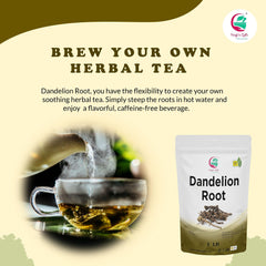 Yogi's Gift Dandelion Root roasted as a coffee substitute with earthy notes