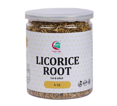 Yogi’s Gift licorice root cut and sifted for tea infusions.