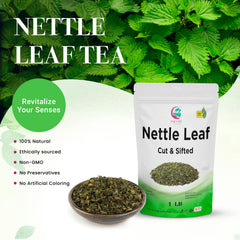 Yogi's Gift nettle leaves tea-steeping captures earthy aroma