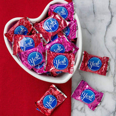 York Peppermint Hearts heart shaped patties ready for sharing and gifting