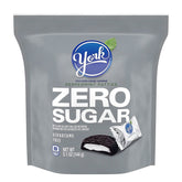 York Zero Sugar Patties bag front highlights zero sugar for mindful snacking.