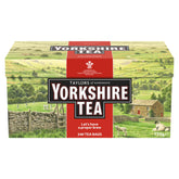 Yorkshire Tea pillow tea bags in box, cozy breakfast ritual