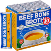 YounGlo Research bone broth beef protein travel stick pack on counter for on the go nutrition