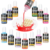 YOUTOOK oil-based coloring bottle pour for vibrant chocolate melts