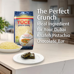 Baklava prep with YÜCE kataifi dough delivers crisp layers.