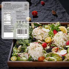 YUHO Konjac Noodles spaghetti plate, low-carb meal base for sauces.