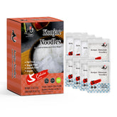 YUHO Konjac Noodles Variety Pack front view, gluten-free and keto-friendly.