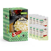 YUHO Organic Konjac Shirataki Noodles Fettuccine pack on shelf, low-calorie vegan option.