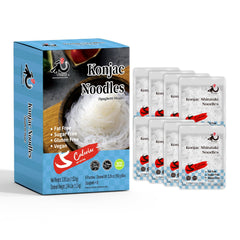 YUHO Shirataki Konjac 8-pack inside packaging for easy, calorie-conscious meals.