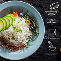 YUHO Shirataki keto-low-carb pack demonstrates near-zero net carbs.