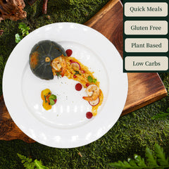 YUHO Shirataki Noodles plated with sauce, ready-to-eat.
