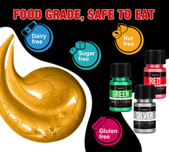 YumCraft blue glitter bottle creates vibrant, festive drinks and cookies