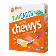YumEarth Chewys individually wrapped candies for quick snacks.