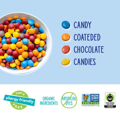 YumEarth Choco Yums packaging with USDA Organic certification seal