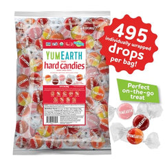 YumEarth Fruit Drops on-the-go pack, gluten-free and vegan option for busy families.