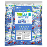 YumEarth Gummy Bears assorted flavors packaging highlights allergy-friendly snack options for kids.