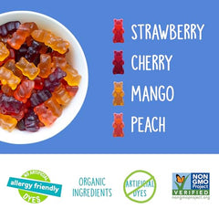 YumEarth Gummy Bears individually wrapped snacks for easy grab-and-go kids' treats.
