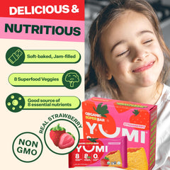 YUMI Organic Breakfast Superbar 2g plant-protein supports daily activity
