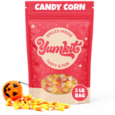 Yumkit candy corn tri-color bulk bag ready for Halloween party bowls.