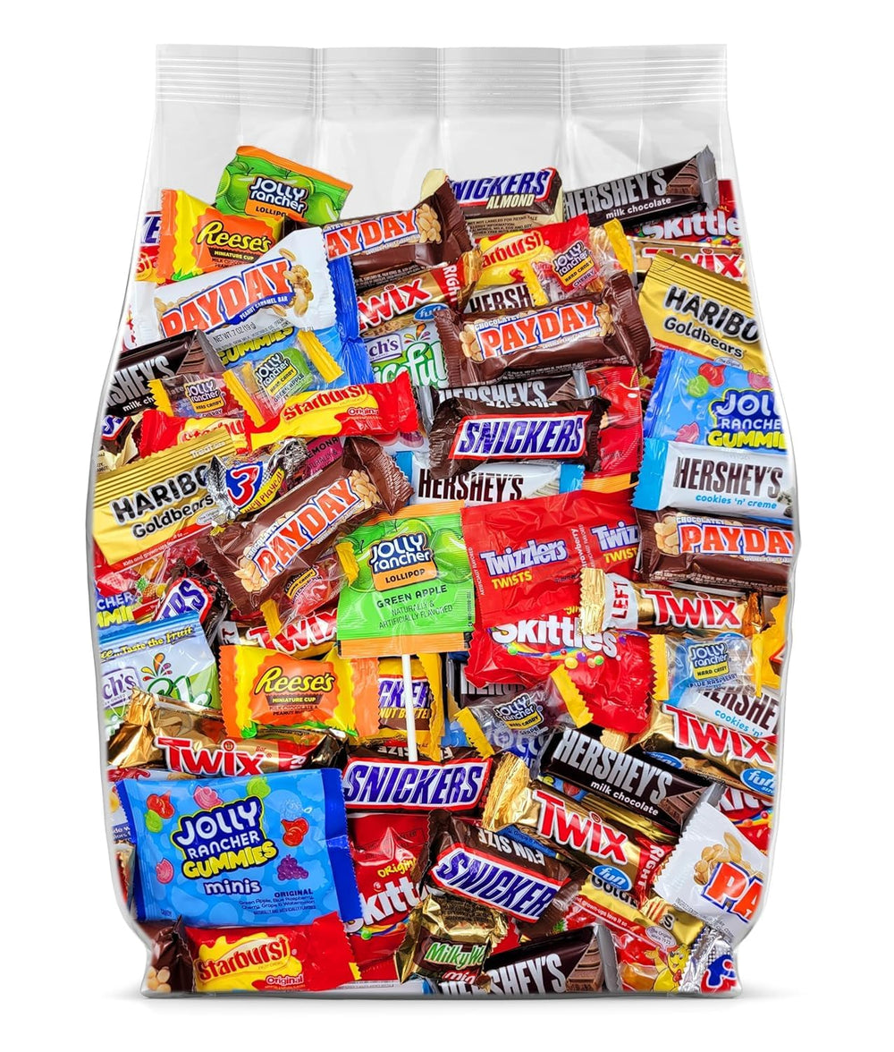 Yummy Chew bulk variety pack in an open bag for sharing at gatherings.
