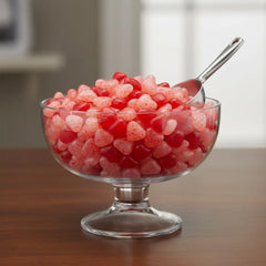 Jolly Ranchers Jelly Hearts closeup shows chewy center and glossy shell.