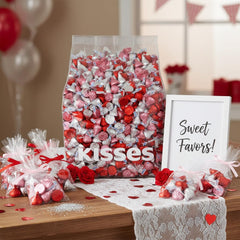 Individually wrapped kisses ensure mess-free distribution and freshness.