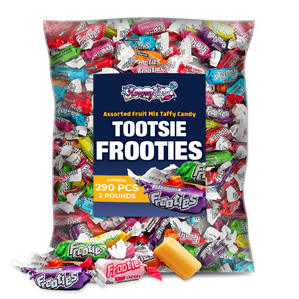 YUMMYLAND FROOTIES Taffy Candy 2lb bulk pack with assorted flavors for easy sharing.