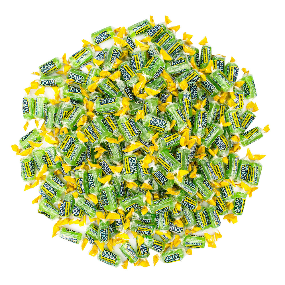 YUMMYLAND Jolly Racher Green Apple hard candy bulk bag for party bowls and refills