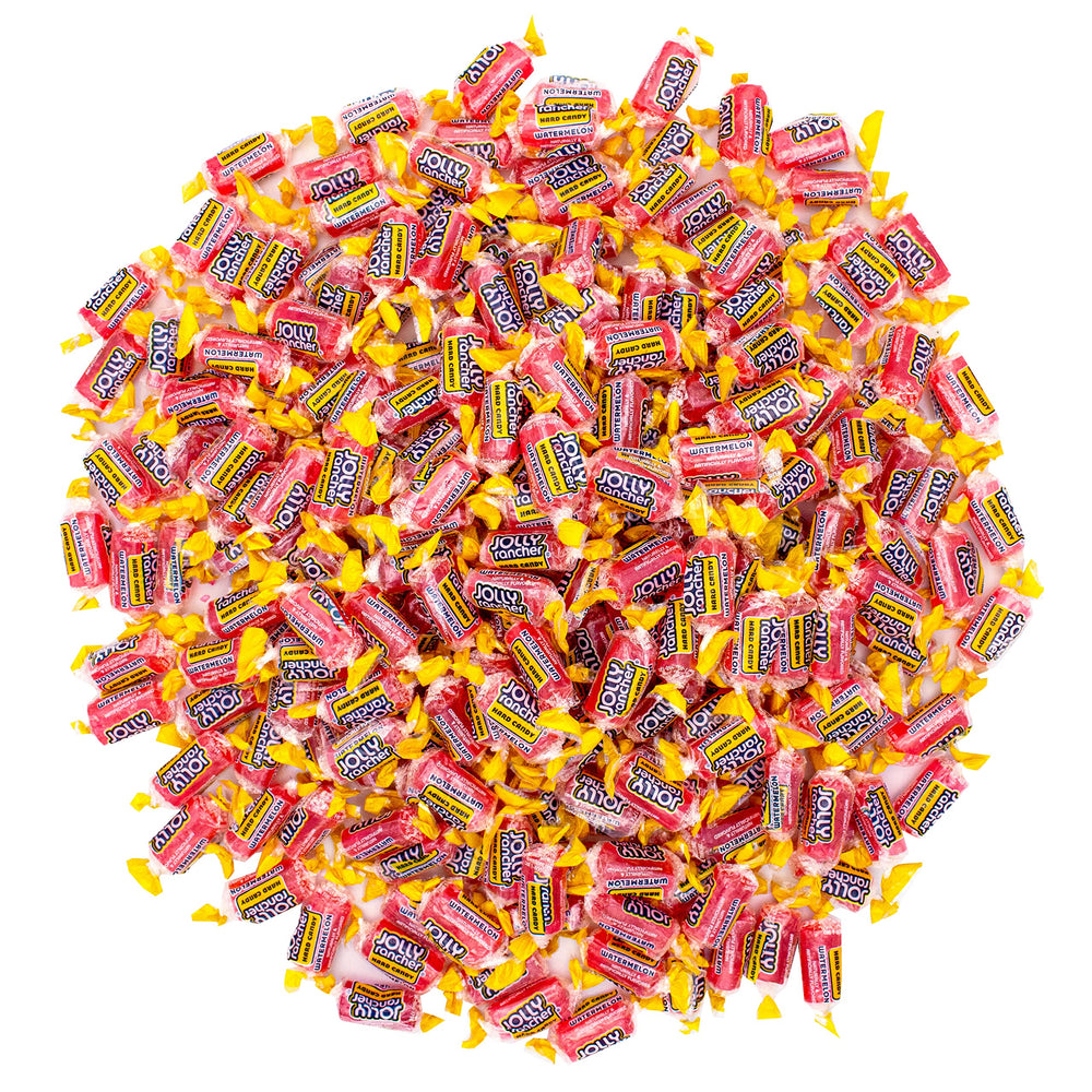 YUMMYLAND Jolly Rancher Watermelon hard candy in bulk bag for festive parties.