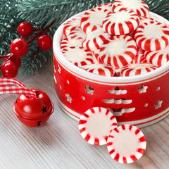 Yumzo Starlight Peppermints closeup showing crisp texture and mint aroma
