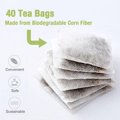 YUNHAHA mullein tea bags closeup, ready to steep for daily respiratory comfort