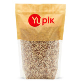 Yupik blanched diced almonds close-up in bag, ideal for baking and topping