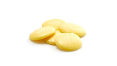 Yupik Cocoa Butter Wafers in brownies shot suggests smooth, fudgy vegan baking.