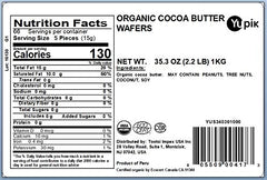 Yupik Cocoa Butter Wafers melt closeup demonstrates silky texture ideal for chocolate making.