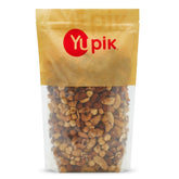 Yupik Deluxe Nut Mix bag front, highlighting unsalted vegan snack option.