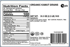 Yupik Kamut grains in a bowl highlight nutty flavor for pilafs