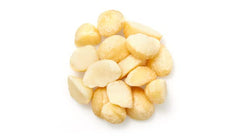 Yupik Macadamia nuts medium pieces in bowl reveal raw, oil-free texture ideal for baking