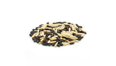 Yupik Organic Ancient Black Rice Mix close-up, glossy grains and nutty aroma