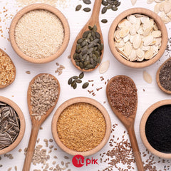 Yupik Organic Ancient Black Rice Mix raw grains, showcasing the blend of black and brown whole grains