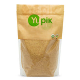 Yupik Organic Bulgur fine-ground pack front view shows a versatile kitchen staple