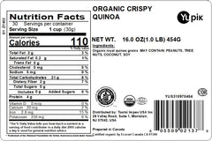 Yupik Organic Crispy Quinoa yogurt topping adds texture