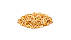 Yupik Golden Flax Seeds on oatmeal with fruit for fiber boost.