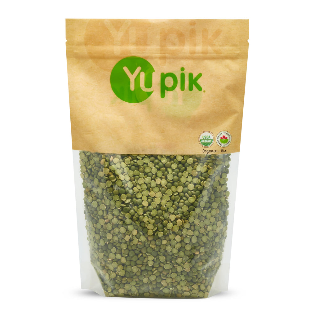 Yupik Organic Split Green Peas pack for quick, protein-rich meals.