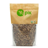 Yupik Organic Tri-Color Quinoa raw pile ready for meal prep and flavor ideas