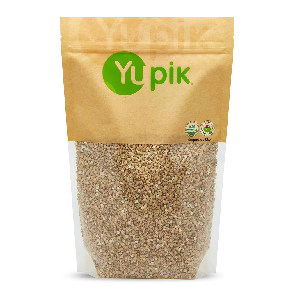 Yupik Organic White Buckwheat packaging with organic certification